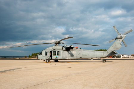 US Navy 101118-N-0000X-002 A U.S. Navy MH-60S Sea Hawk helicopter assigned to the Blackjacks of Air Test and Evaluation Squadron (HX) 21