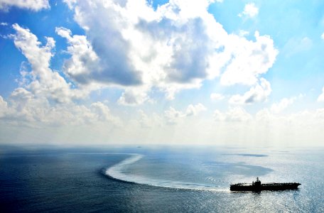 US Navy 101123-N-6003P-537 The aircraft carrier USS Harry S. Truman (CVN 75) operates in the Arabian Sea supporting Operation Enduring Freedom photo