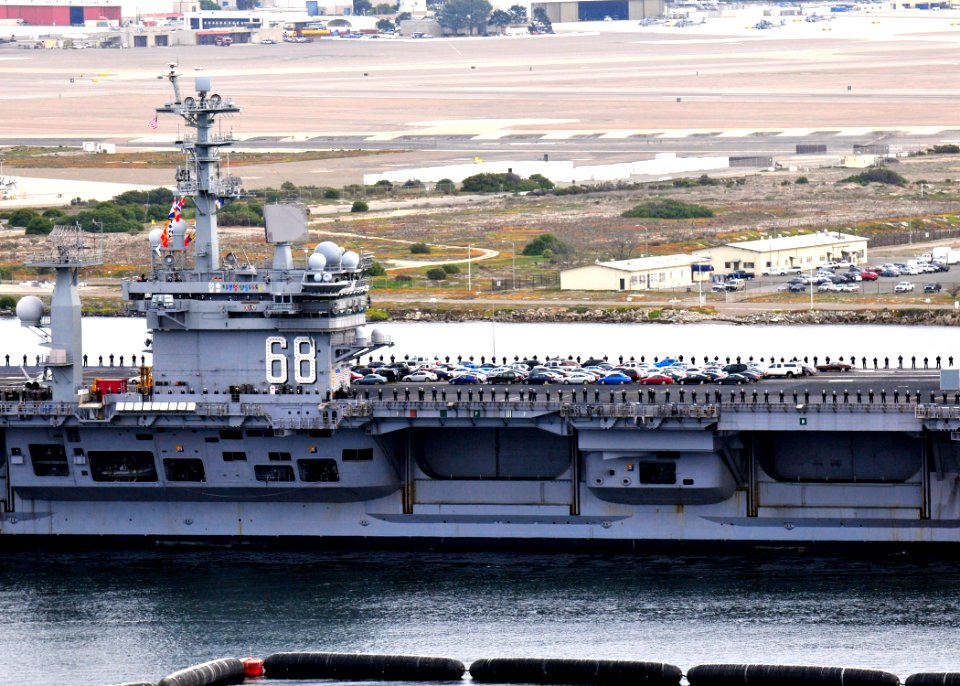 US Navy 101206-N-5694F-040 The aircraft carrier USS Nimitz (CVN 68) departs Naval Air Station North Island