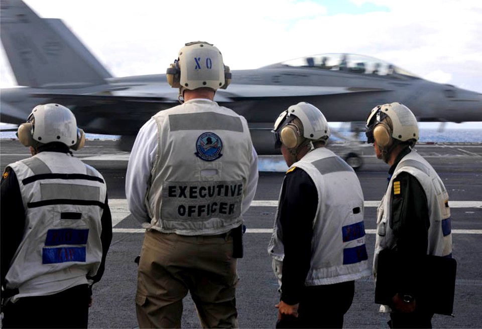 US Navy 101208-N-7103C-318 Capt. Kenneth Reynard, executive officer of the aircraft carrier USS George Washington (CVN 73)
