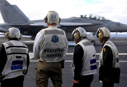 US Navy 101208-N-7103C-318 Capt. Kenneth Reynard, executive officer of the aircraft carrier USS George Washington (CVN 73)