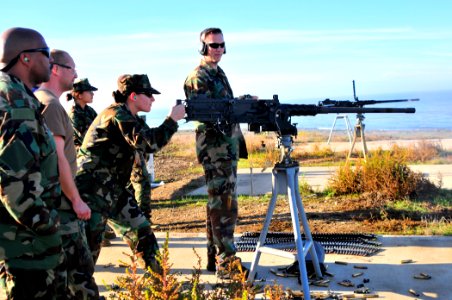 US Navy 101211-N-4044H-045 Yeoman 1st Class Christine Dipaola, assigned to Seal Team 17, a unit comprised of both active and reserve component memb