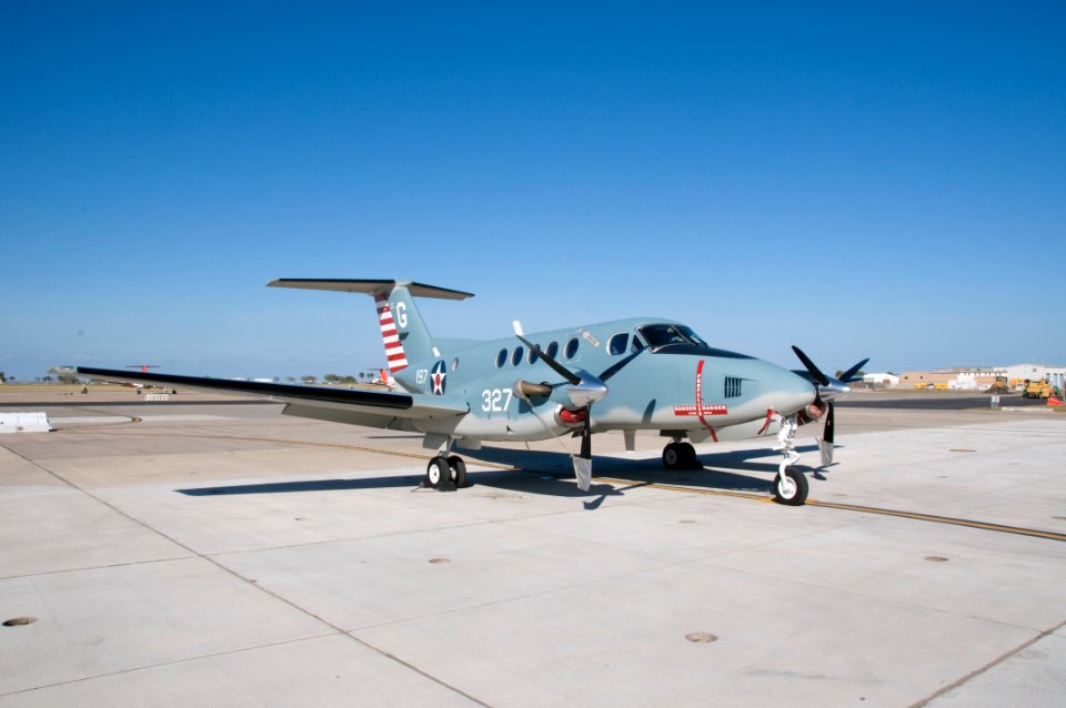 US Navy 101213-N-2728S-001 The Centennial of Naval Aviation Commemorative TC-12 arrives at Training Squadron (VT) 35
