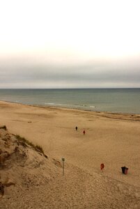 Dunes sand beach water photo