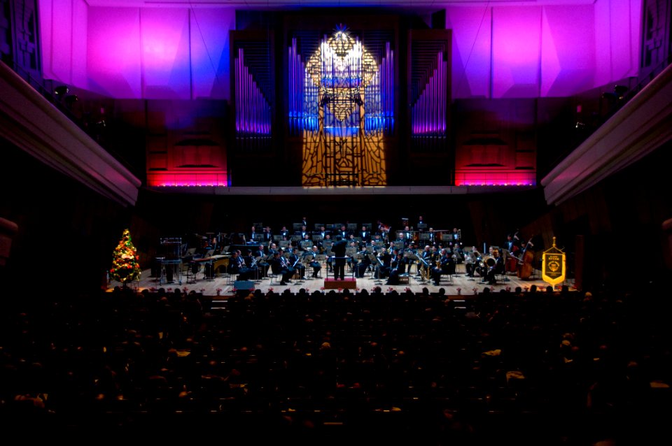 US Navy 101217-N-5758H-076 The U.S. 7th Fleet Band and the Japan Maritime Self-Defense Force Band, Tokyo, perform at the Sumida Triphony Hall