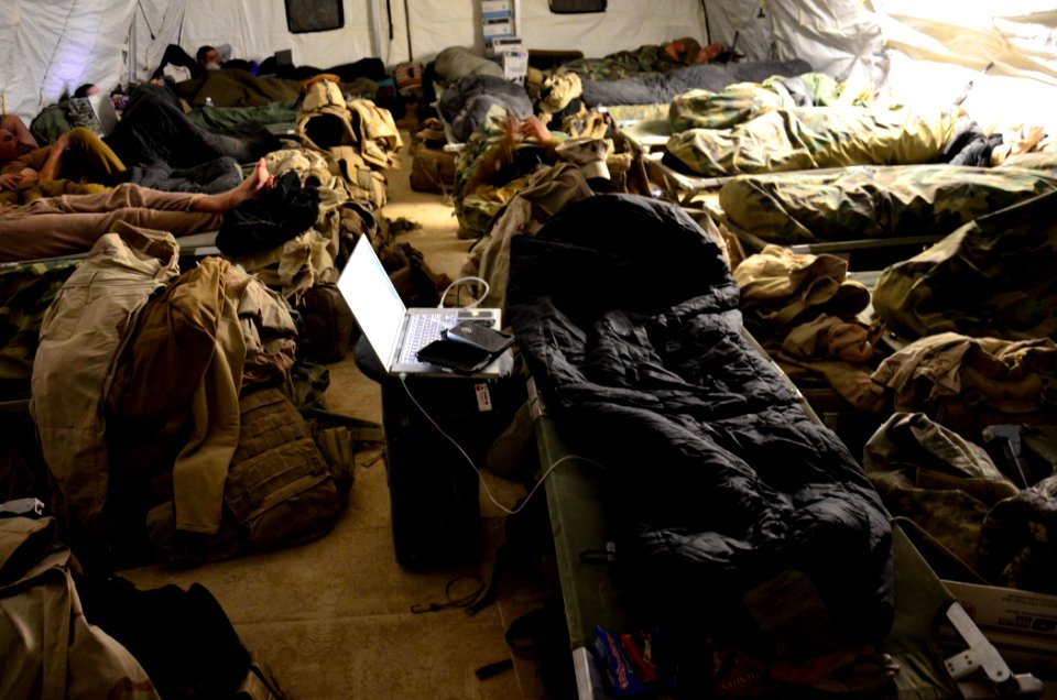 US Navy 101218-N-6436W-202 Active duty and reserve component Seabees assigned to Naval Mobile Construction Battalions 40, 18 and 26 secure and fort