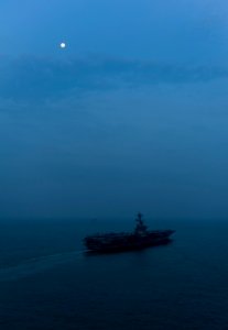 US Navy 110122-N-7981E-153 USS Carl Vinson (CVN 70) is underway in the Strait of Malacca