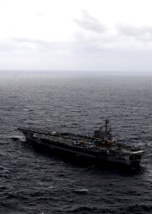US Navy 110125-N-6632S-240 The aircraft carrier USS George H.W. Bush (CVN 77) is underway in the Atlantic Ocean conducting a composite training uni