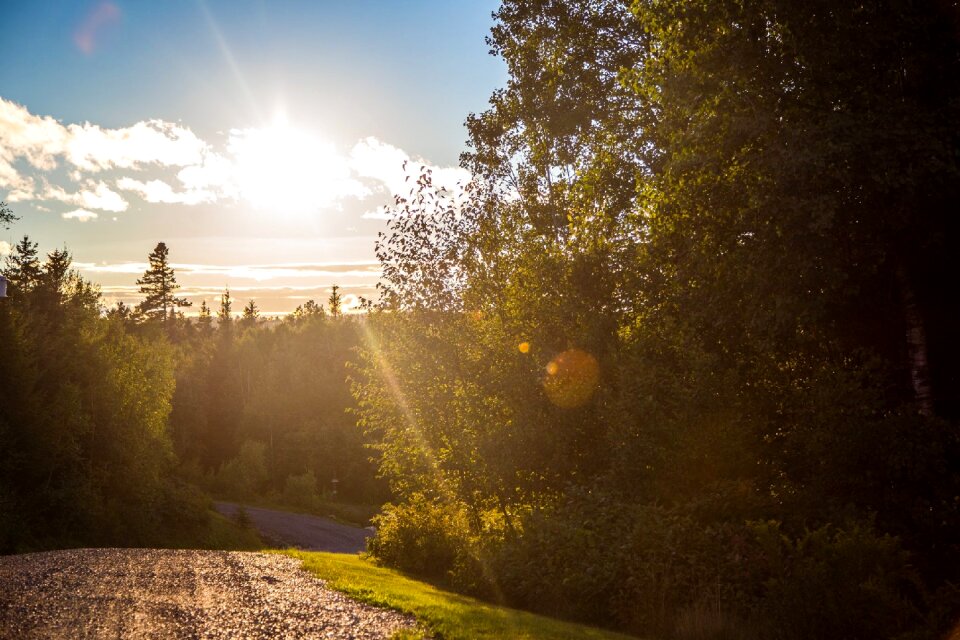 Outdoors sunset maine photo