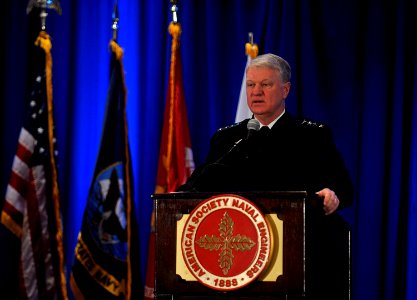 US Navy 110210-N-8273J-013 Chief of Naval Operations (CNO) Adm. Gary Roughead delivers the keynote address during the American Society of Naval Eng