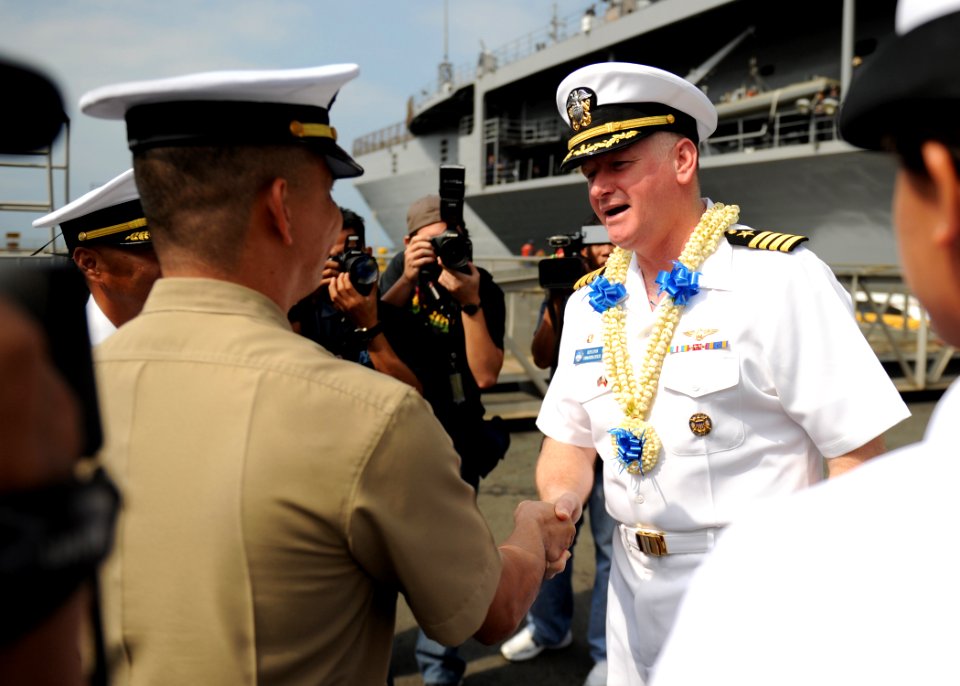 US Navy 110213-N-4031K-310 Blue Ridge serves under Commander, Expeditionary Strike Group (ESG) 7-Task Force (CTF) 76, the Navy's only forward-deplo