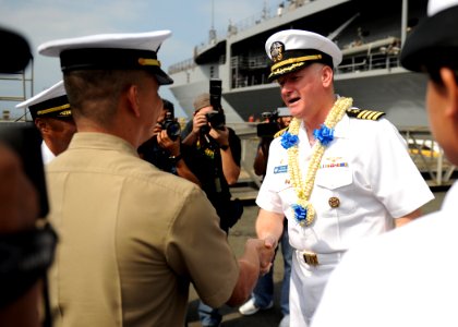 US Navy 110213-N-4031K-310 Blue Ridge serves under Commander, Expeditionary Strike Group (ESG) 7-Task Force (CTF) 76, the Navy's only forward-deplo