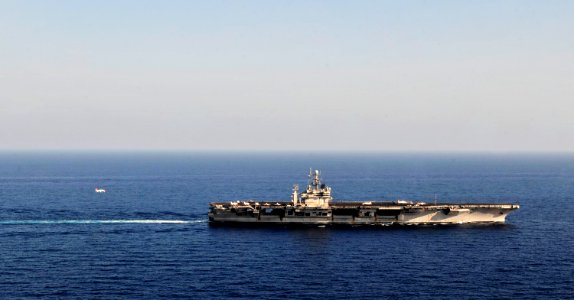 US Navy 110209-N-6003P-069 USS Harry S. Truman (CVN 75) conducts flight operations at sea in support of naval air training command carrier qualific
