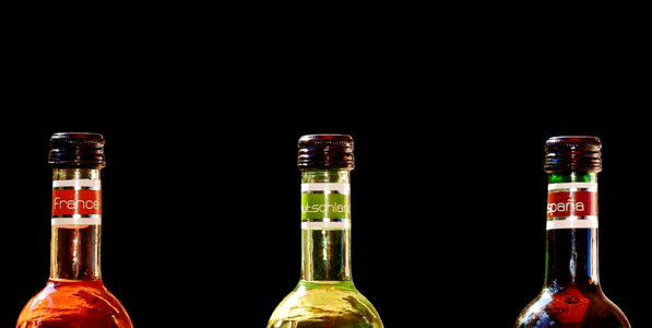 Weinstube alcohol bottles