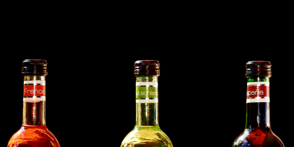 Weinstube alcohol bottles photo