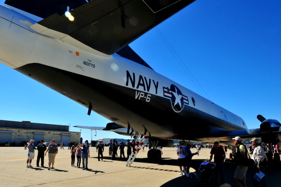 US Navy 110212-N-5681S-259 Visitors look at aircraft displays during the Centennial of Naval Aviation Open House and Parade of Flight at Naval Air