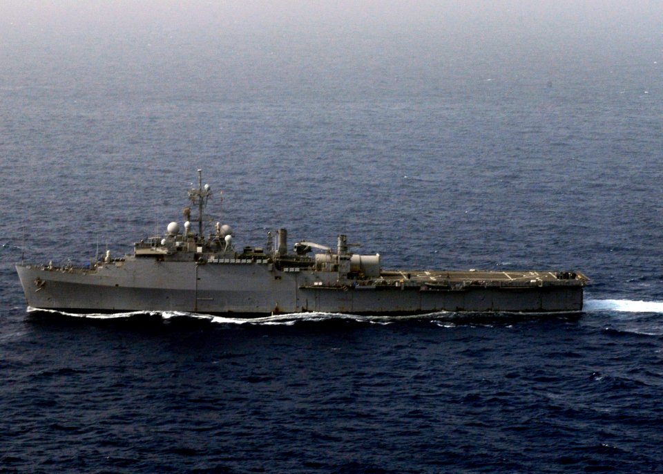 US Navy 110216-N-3154P-367 The amphibious transport dock ship USS Ponce (LPD 15) is underway in the U.S. 5th fleet area of responsibility