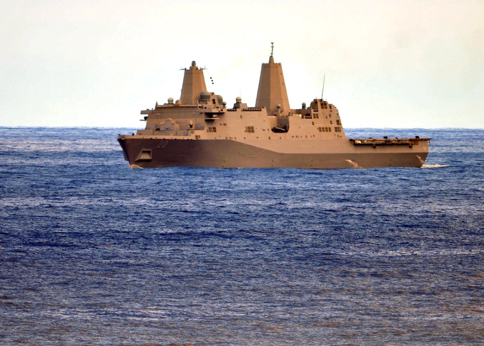 US Navy 110224-N-ZS026-057 The amphibious transport dock ship USS Green Bay (LPD 20) is underway in the Pacific Ocean during a scheduled deployment