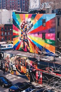 Street art new york high line photo