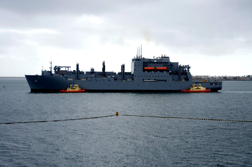 US Navy 110307-N-ZC343-318 USNS Charles Drew (T-AKE-10) returns to Naval Base San Diego