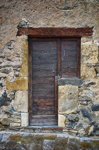 Old stones entry front door