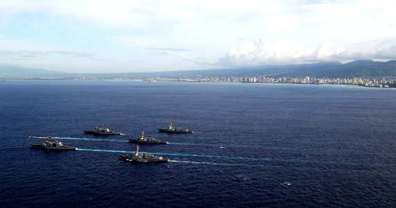 US Navy 110405-N-WP746-439 Hawaii-based surface Navy and other combatant units participated in Koa Kai 11-2, an integrated training event with the