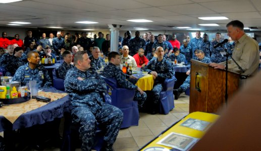 US Navy 110401-N-7488A-100 Capt. Bruce H. Lindsey, commanding officer of the aircraft carrier USS Carl Vinson (CVN 70),