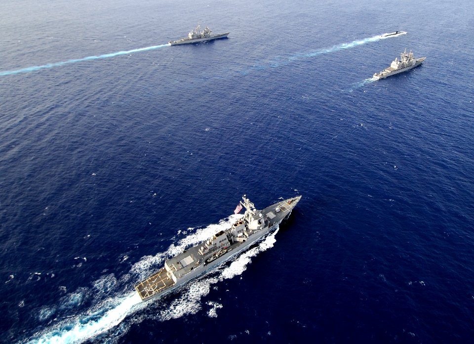 US Navy 110405-N-WP746-287 Hawaii-based surface Navy and other combatant units participated in Koa Kai 11-2, an integrated training event with the