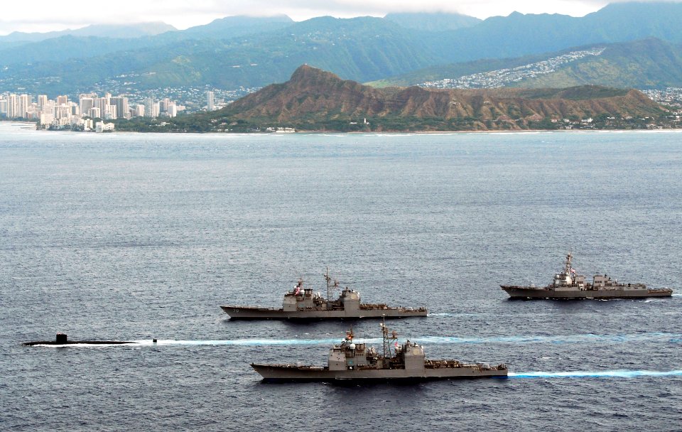 US Navy 110405-N-WP746-422 Hawaii-based surface Navy and other combatant units participated in Koa Kai 11-2, an integrated training event with the