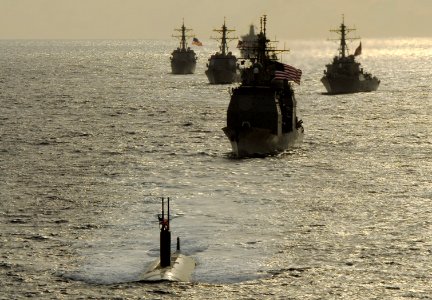 US Navy 110405-N-WP746-364 Hawaii-based surface Navy and other combatant units participated in Koa Kai 11-2, an integrated training event with the
