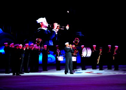 US Navy 110408-N-RO948-090 The U.S. 7th Fleet Band performs at Jinhae Public Stadium during the 2011 Jinhae International Military Band and Honor G