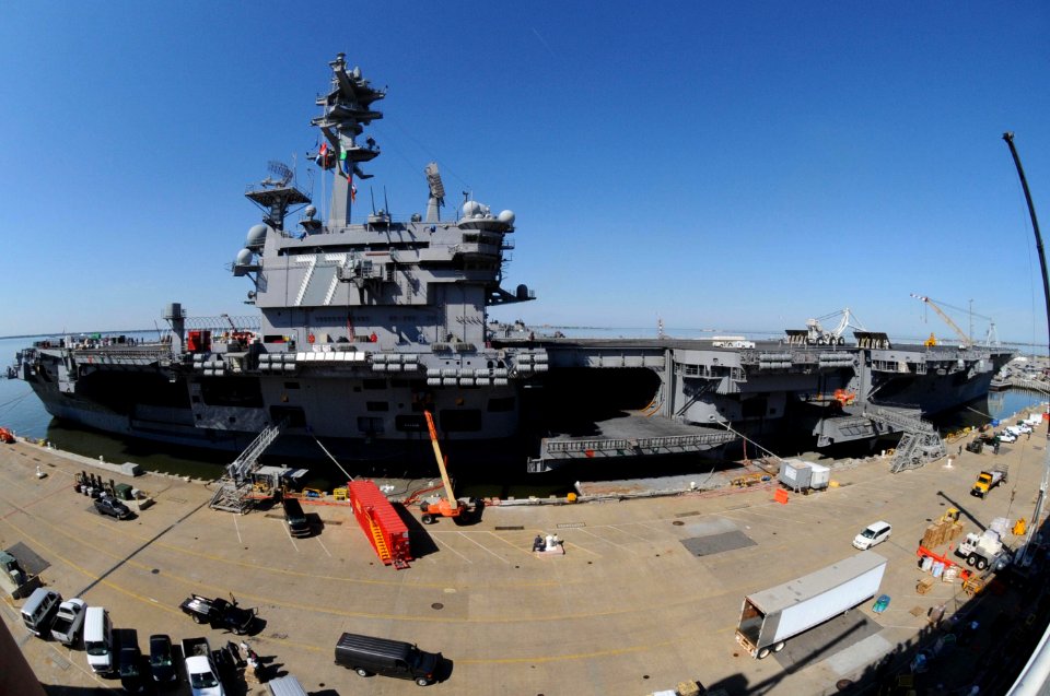 US Navy 110407-F-NJ219-102 he Nimitz-class aircraft carrier USS George H.W. Bush (CVN 77) returns from training in the Atlantic Ocean