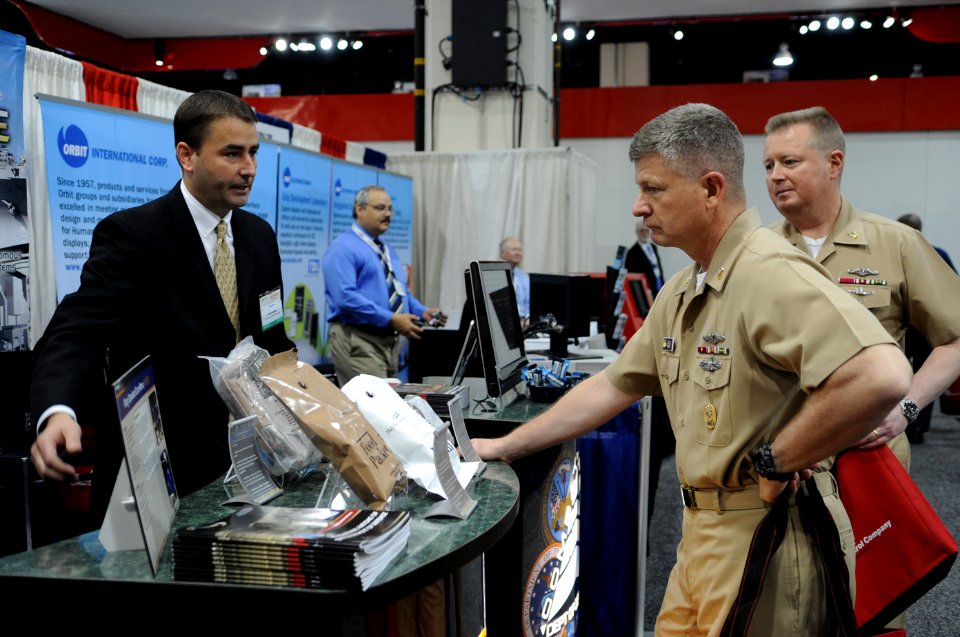 US Navy 110411-N-4930E-042 Master Chief Petty Officer of the Navy (MCPON) Rick D. West attends the 2011 Sea-Air-Space Exposition