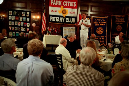 US Navy 110415-N-YM440-078 Adm. Patrick M. Walsh, commander of U.S. Pacific Fleet speaks to the Park Cities Rotary Club during Dallas-Ft. Worth Nav