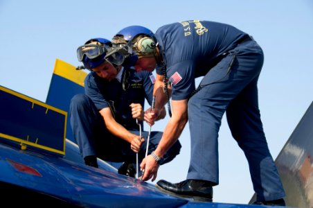 US Navy 110417-N-IR859-087 The Blue Angels performed at the joint reserve base as part of the 2011 show season and in celebration of the Centennial