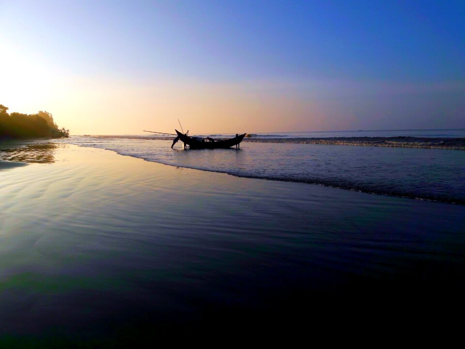 Beach ship water