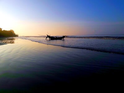 Beach ship water