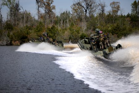 US Navy 110423-N-YO394-149 Sailors assigned to Riverine Squadron (RIVRON) 3 train marines from the Royal Netherlands marine corps to operate river photo