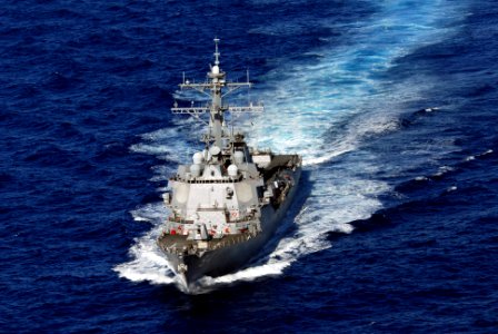 US Navy 110423-N-ZI300-115 The guided-missile destroyer USS Nitze (DDG 94) is underway during the Atlantic phase of UNITAS 52