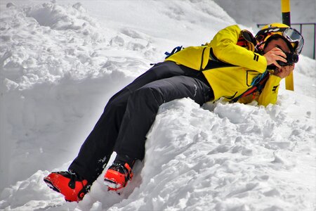 Photographer snow winter
