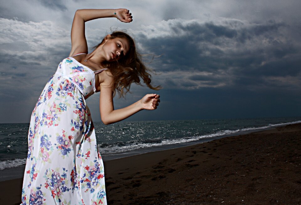 Young model fashion shoot photography