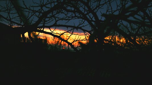 Sunset clouds creepy