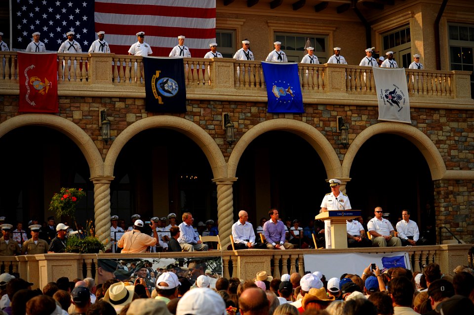 US Navy 110511-N-YR391-009 Chief of Naval Operations Adm. Gary Roughead delivers remarks during Military Appreciation Day at The Players Championsh