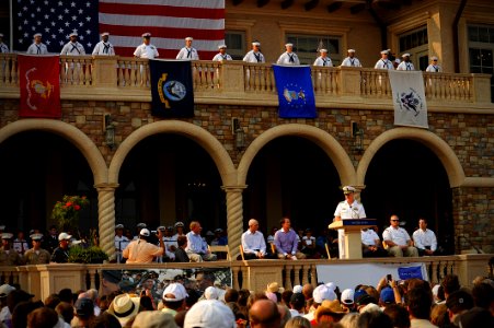 US Navy 110511-N-YR391-009 Chief of Naval Operations Adm. Gary Roughead delivers remarks during Military Appreciation Day at The Players Championsh