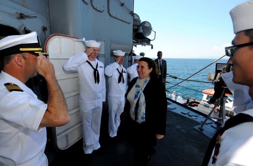 US Navy 110517-N-AQ172-087 Capt. James W. Kilby, commanding officer of the Ticonderoga-class guided-missile cruiser USS Monterey (CG 61)