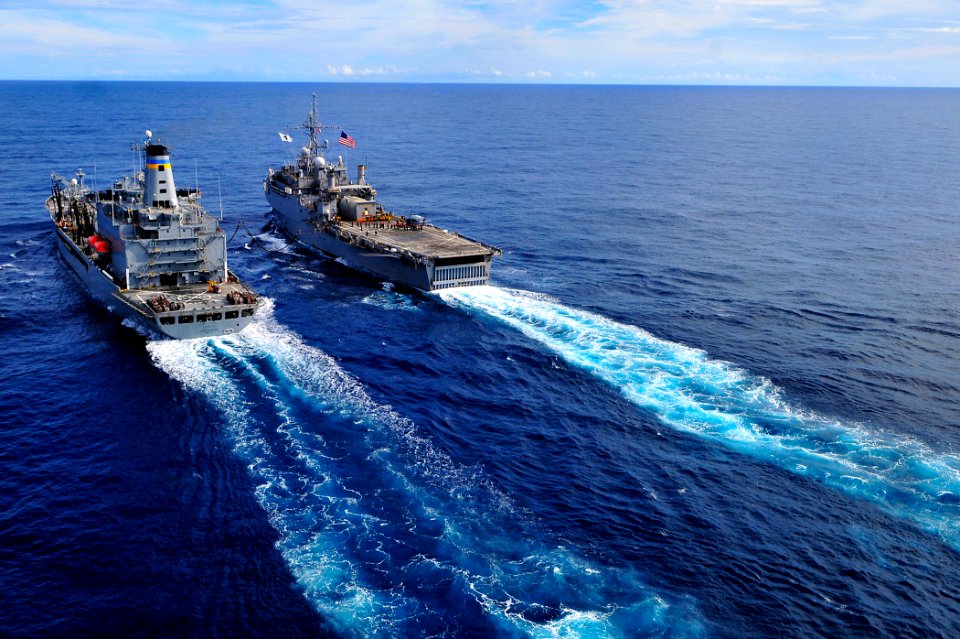US Navy 110517-N-KB563-267 The Military Sealift Command fleet replenishment oiler USNS John Ericsson (T-AO 194)