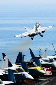 US Navy 110516-N-UO379-205 An F-A-18C Hornet assigned to the Death Rattlers of Marine Fighter Attack Squadron (VMFA) 323