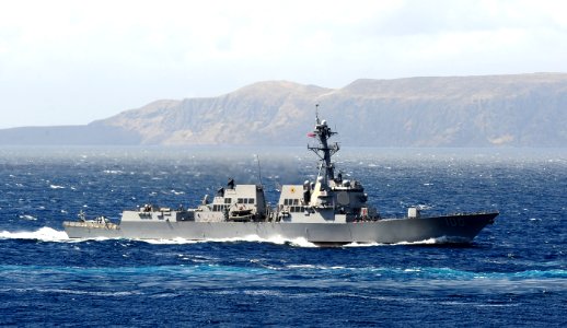 US Navy 110518-N-OI955-137 The Arleigh Burke-class guided-missile destroyer USS Kidd (DDG 100) is underway in the Pacific Ocean photo