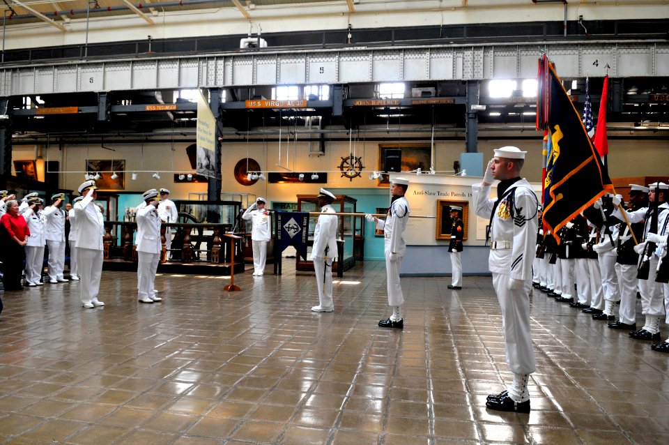 US Navy 110518-N-ZB612-095 Chief of Naval Operations (CNO) Adm. Gary Roughead hosts a welcoming ceremony for Staff Brig. Gen. Ibrahim Salim Al Mush