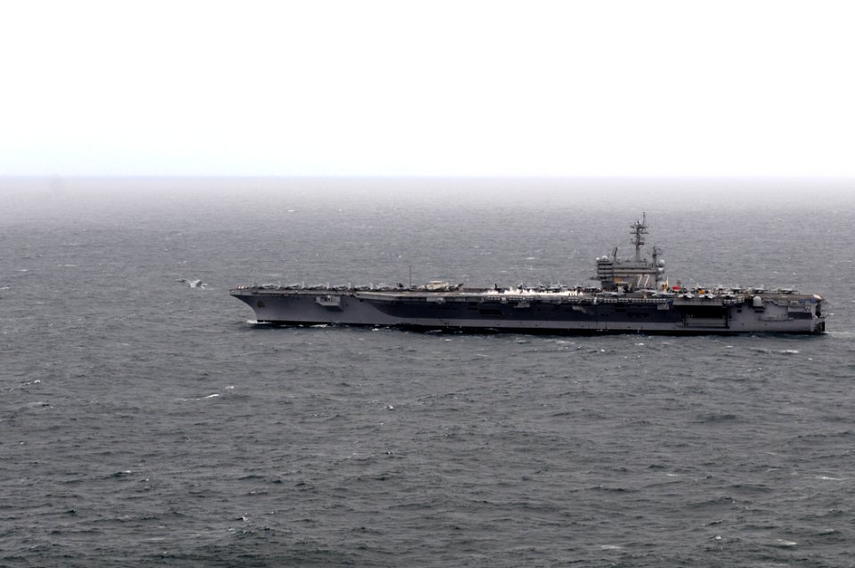 US Navy 110520-N-QL471-413 An EA-18G Growler assigned to Electronic Attack Squadron (VAQ) 141, takes off from the aircraft carrier USS George H.W